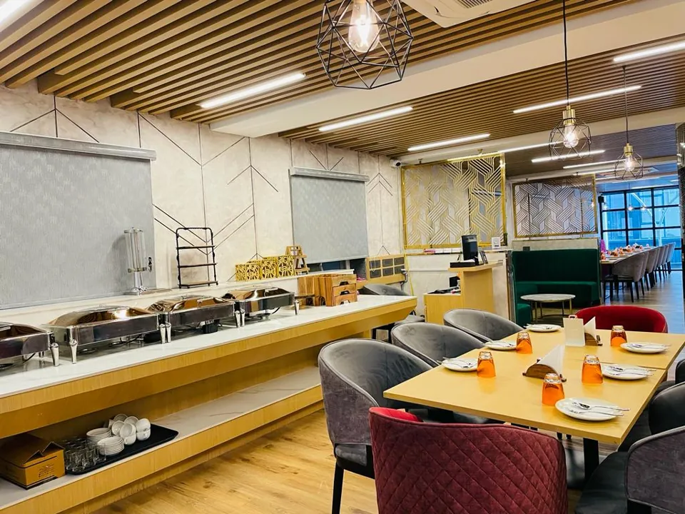 Start with breakfast at Delicia — buffet area